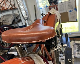 Rare Messenger seat with all correct hardware.